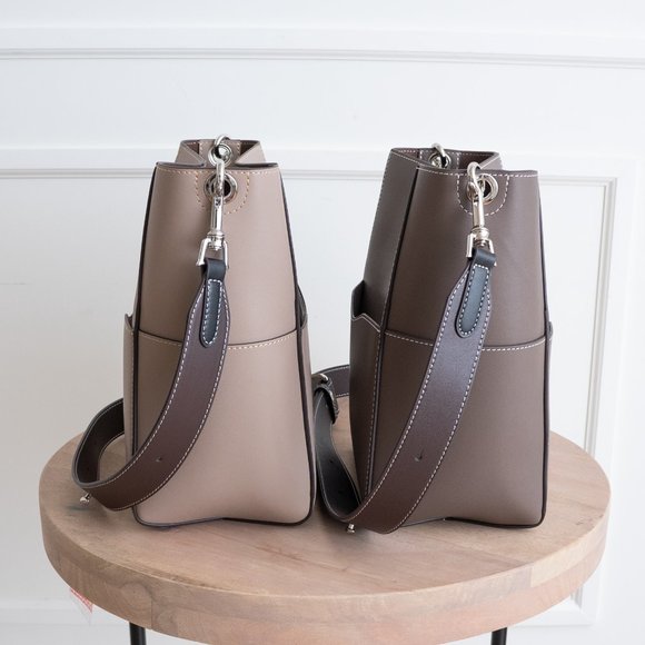 *NEW* The Jordan Leather Bucket Bag - Wood Berry - Picture 7 of 8